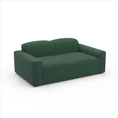Morgan Two Seater Sofa 3D Model Dual Mesh AR and SubDiv ready Low-poly 3D model