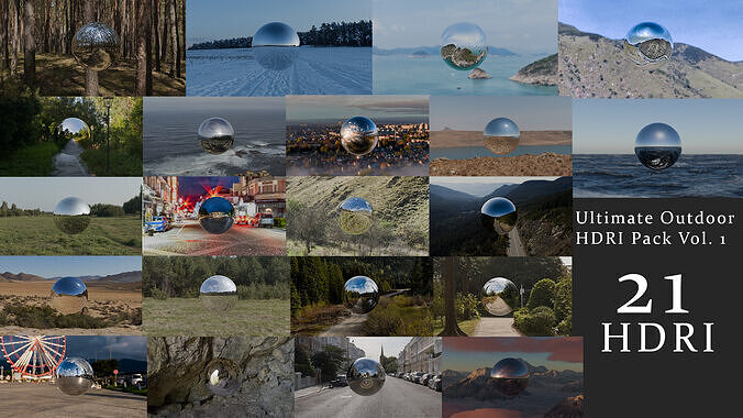 Ultimate Outdoor HDRI Pack Vol 1 3D model