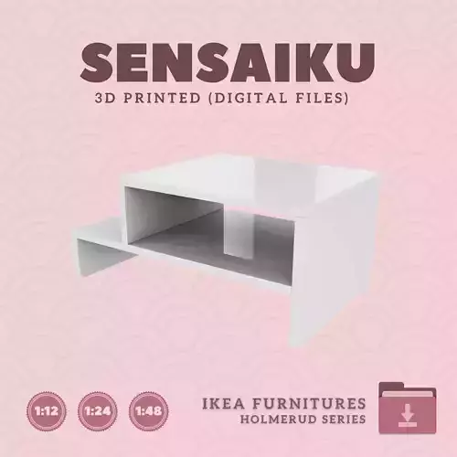 1 HOLMERUD Coffee Table for Mini Dollhouse - IKEA - 3D Print