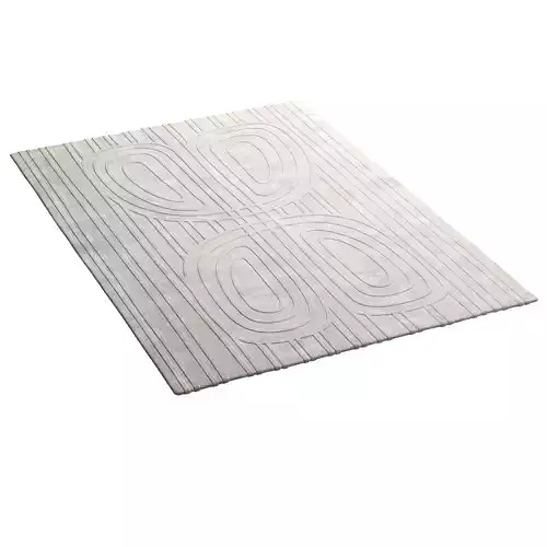  Wrong Eight Beige Rug by Feyyn 3D model