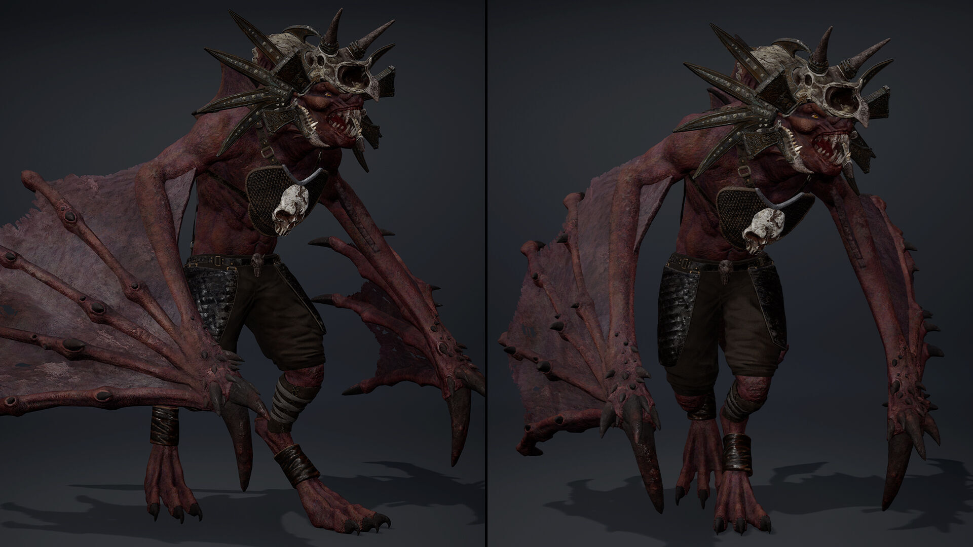 Ember Mage Wing2 Low-poly 3D model_11