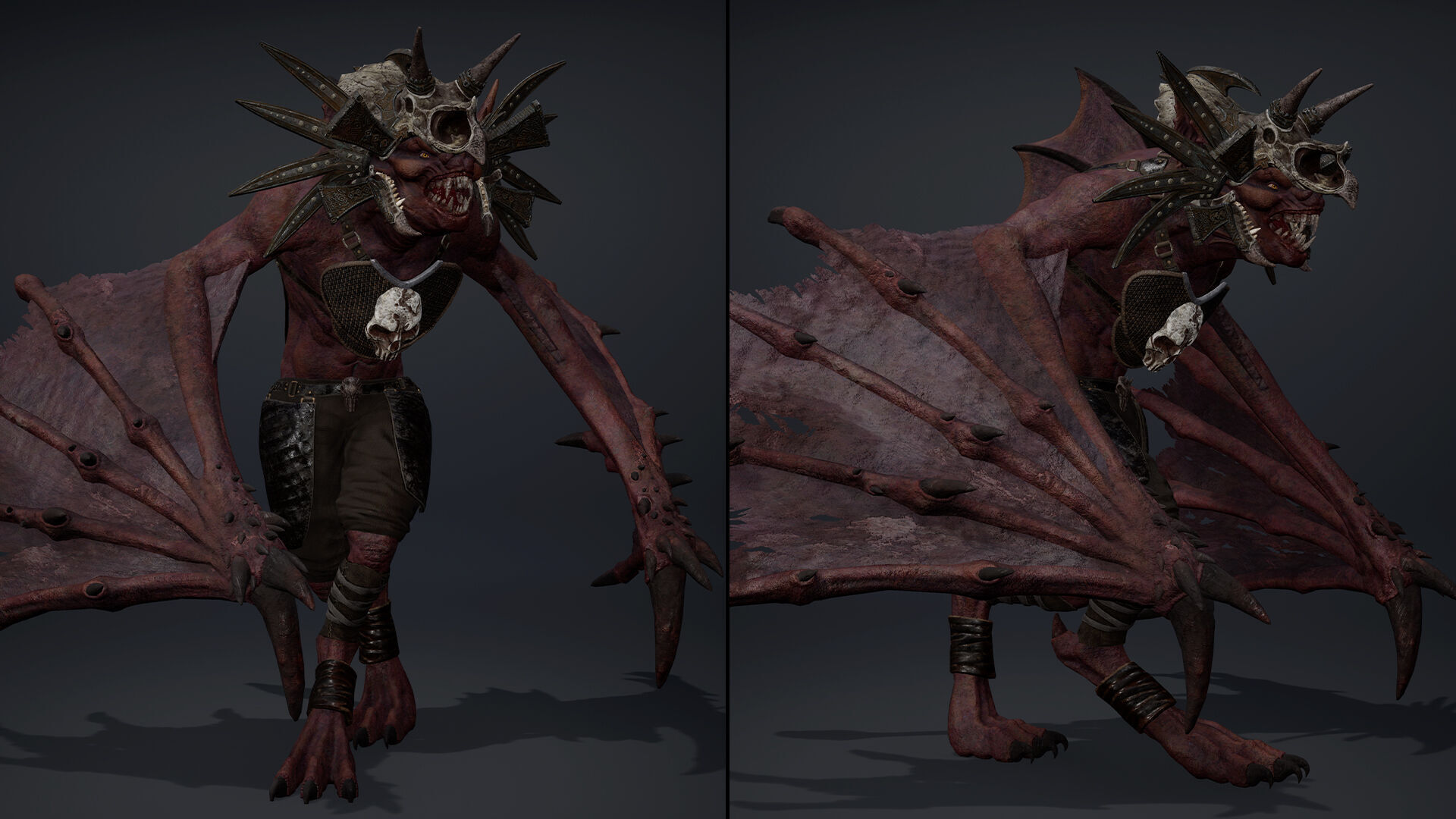 Ember Mage Wing2 Low-poly 3D model_8