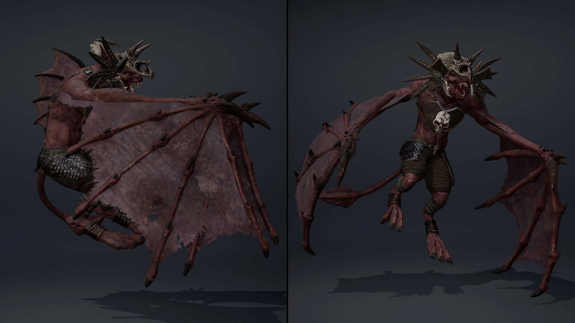 Ember Mage Wing2 Low-poly 3D model_6