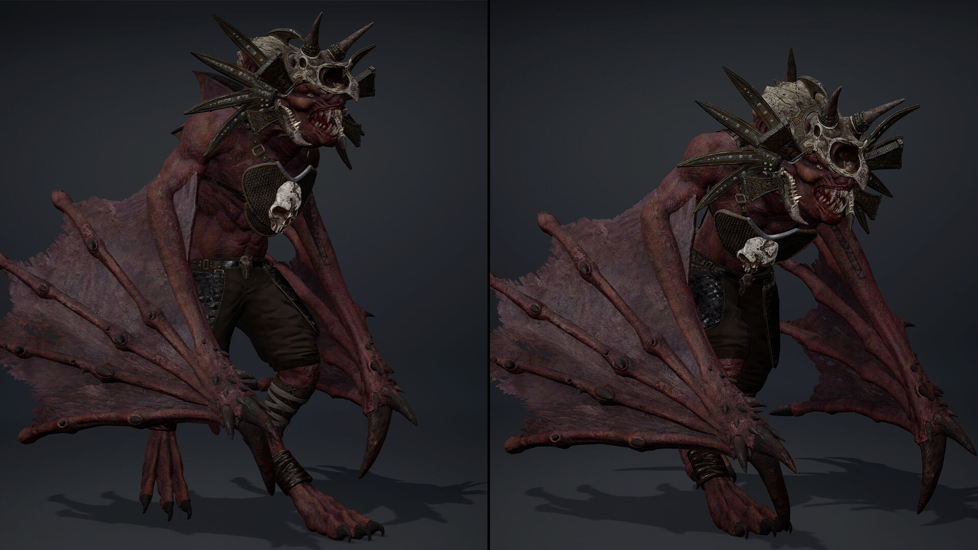 Ember Mage Wing2 Low-poly 3D model_12