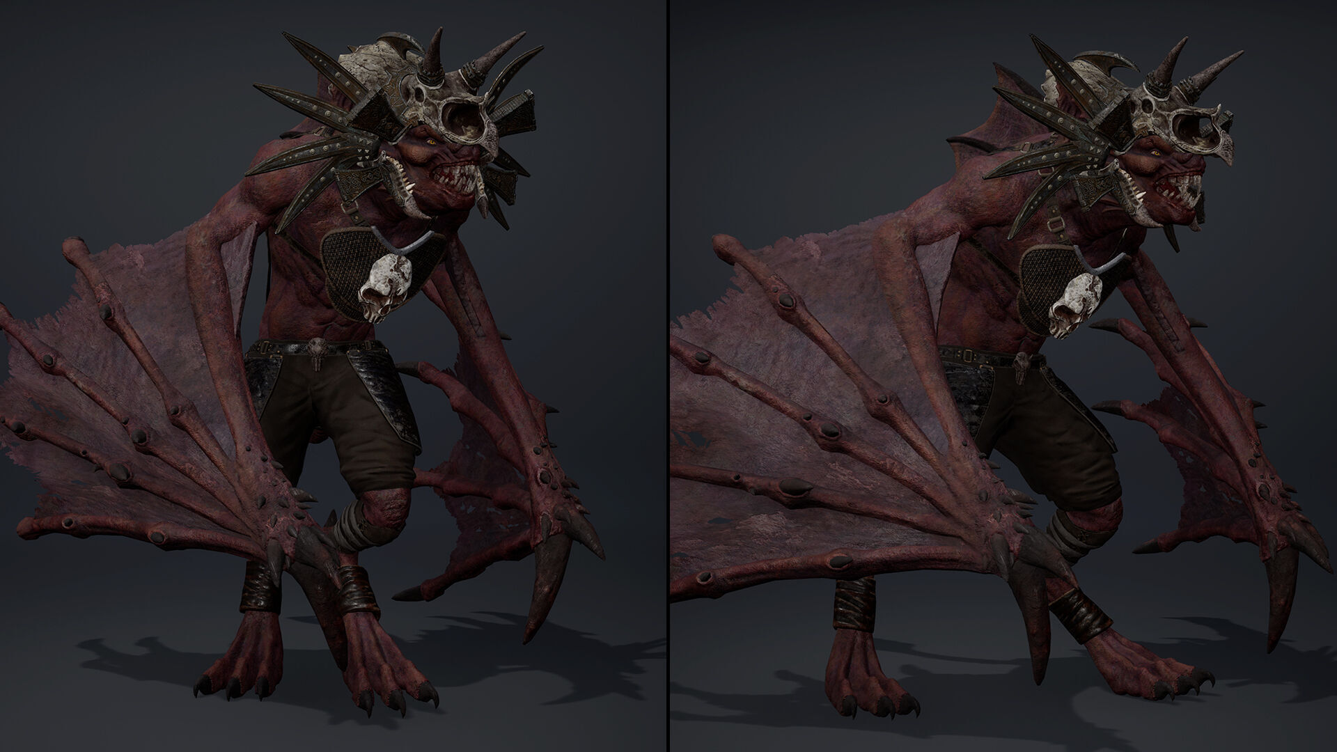 Ember Mage Wing2 Low-poly 3D model_14