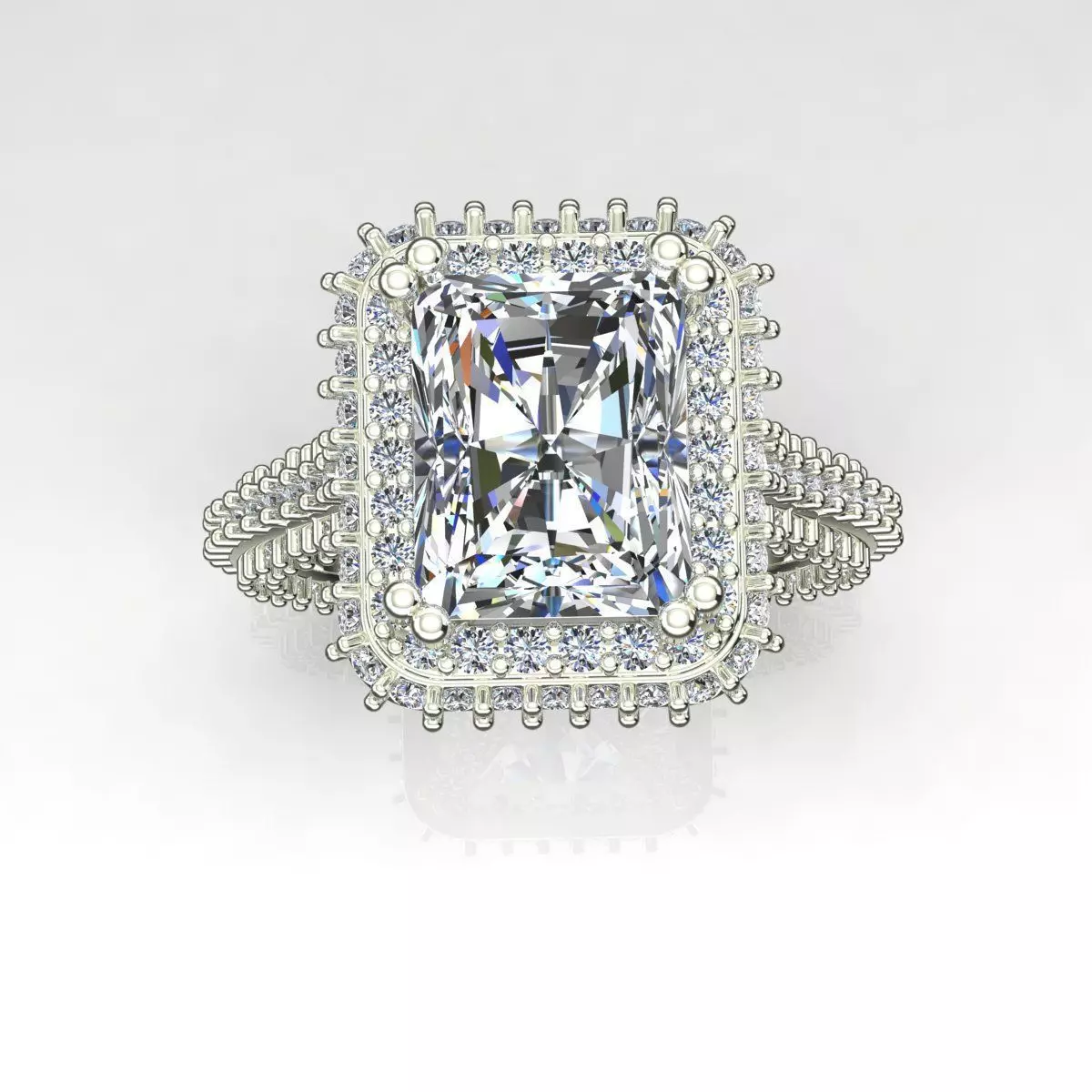 Solitaire Ring 3D print model_0