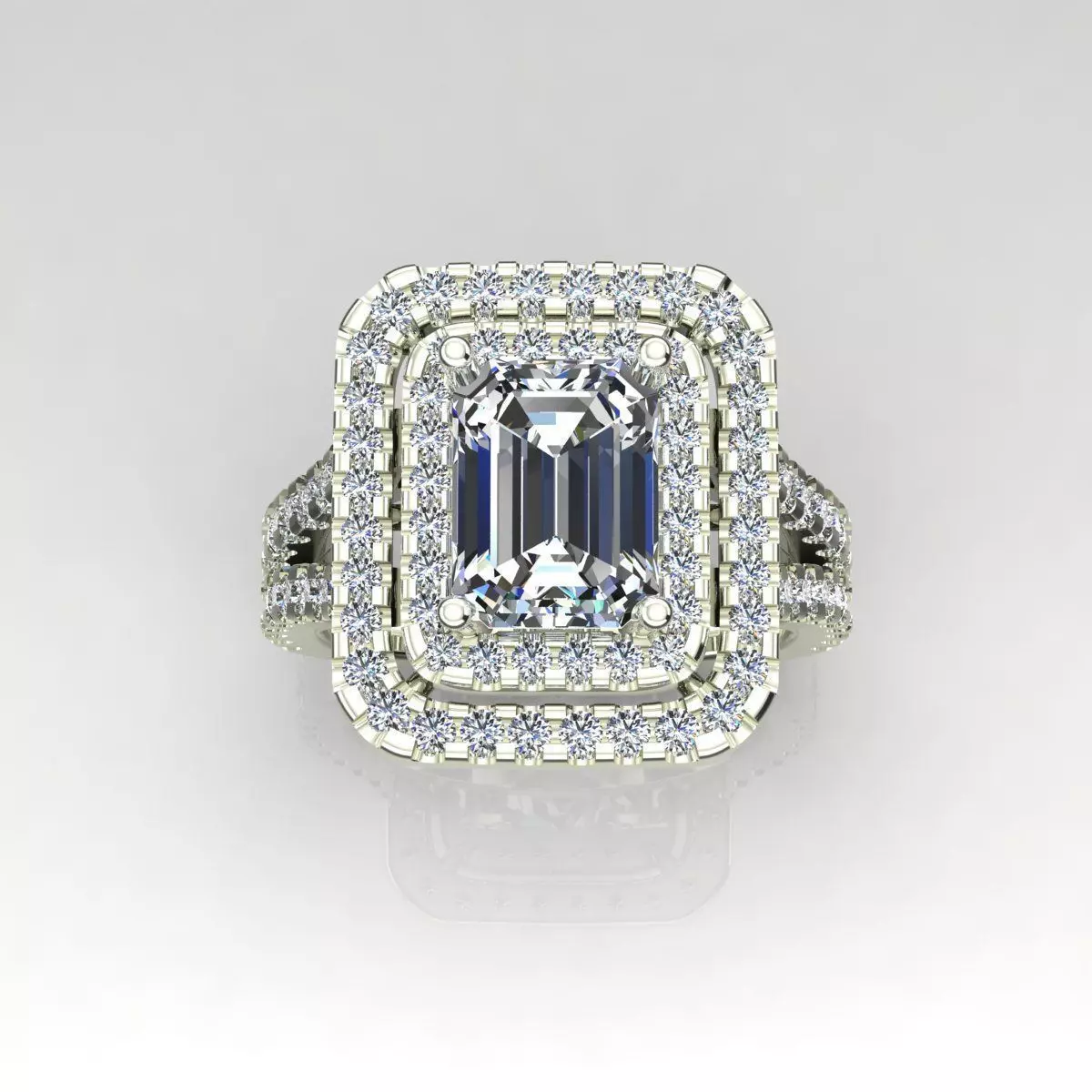 Solitaire Ring 3D print model_0