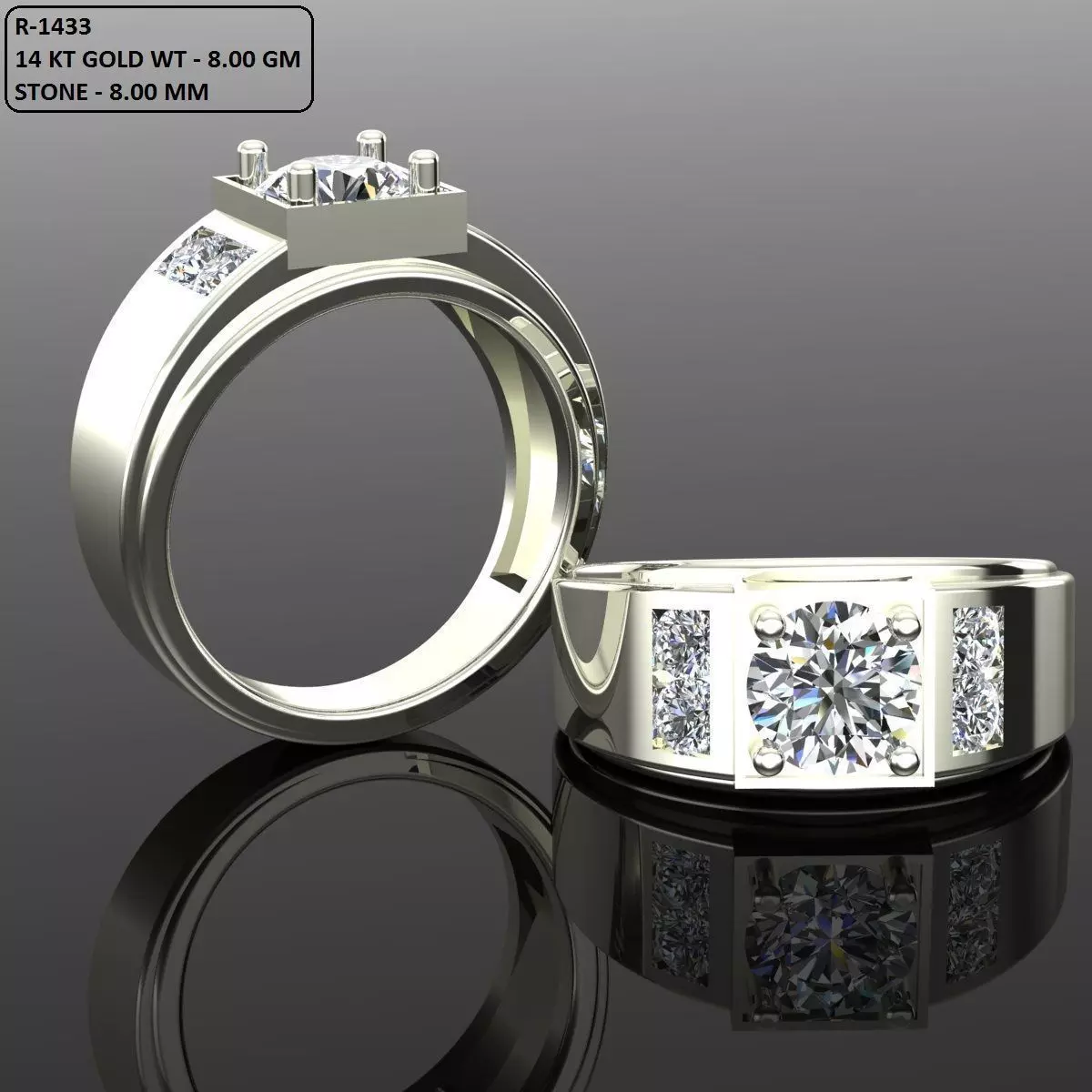 Band Ring 3D print model_0