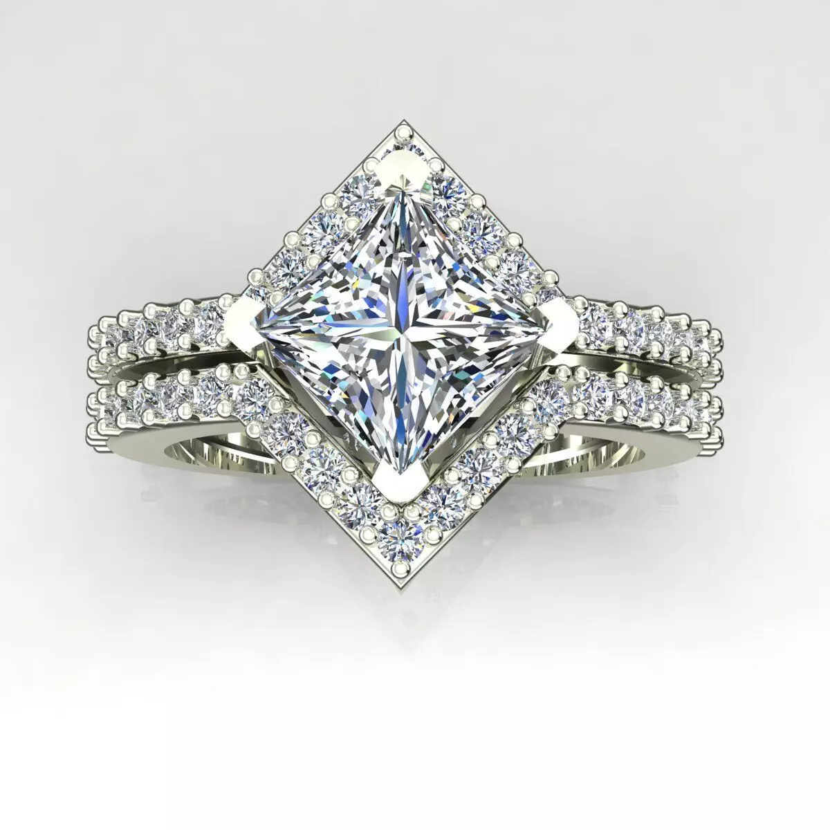 Solitaire Ring 3D print model_0