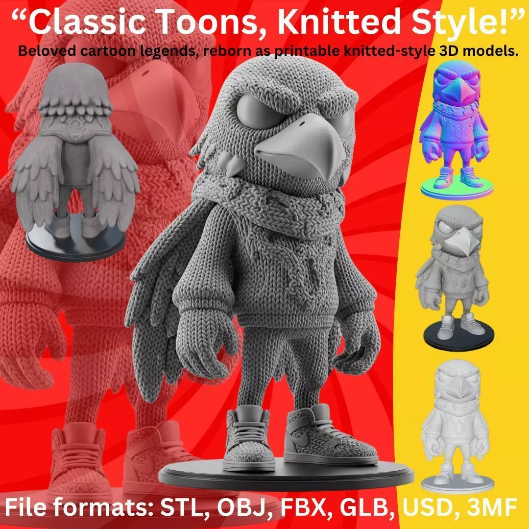 Modern Streetwear Eagle Figure 3D print model