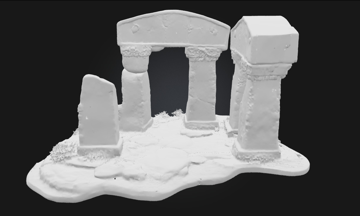Ancient Ruins Diorama Echoes of a Lost Civilization 3D model_7