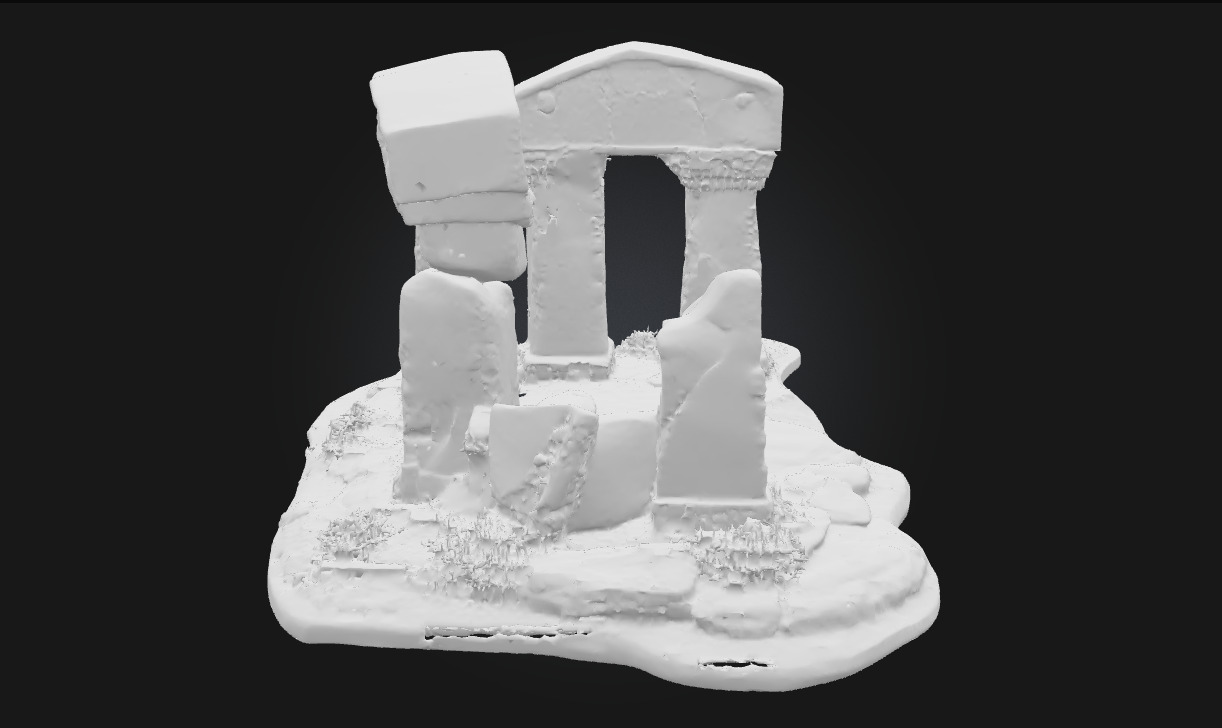 Ancient Ruins Diorama Echoes of a Lost Civilization 3D model_8