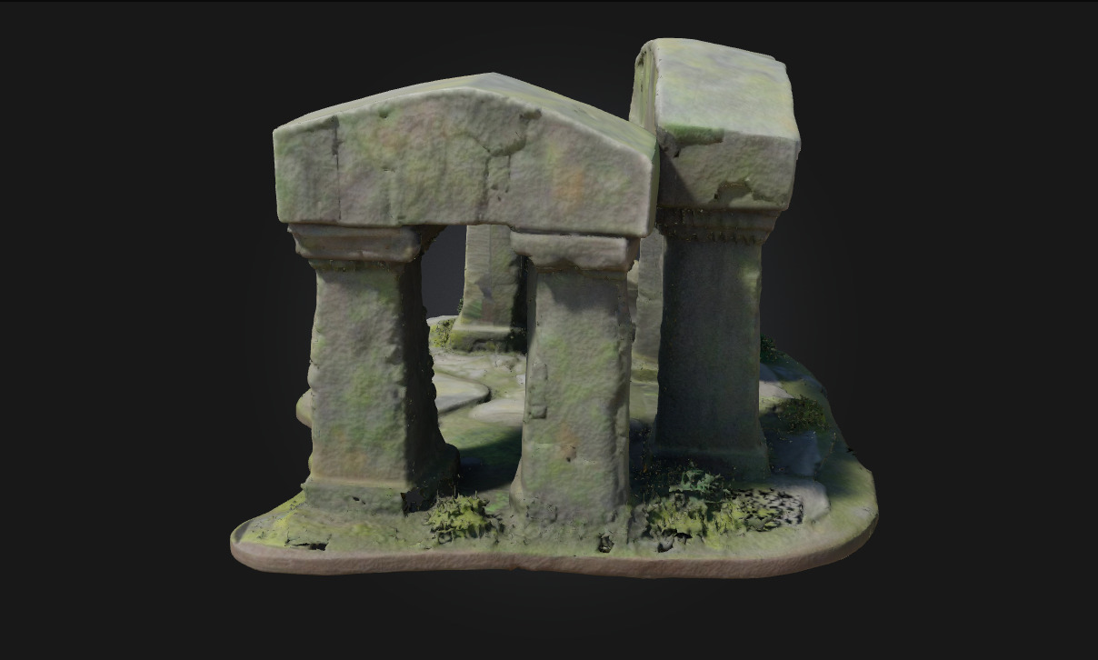 Ancient Ruins Diorama Echoes of a Lost Civilization 3D model_3