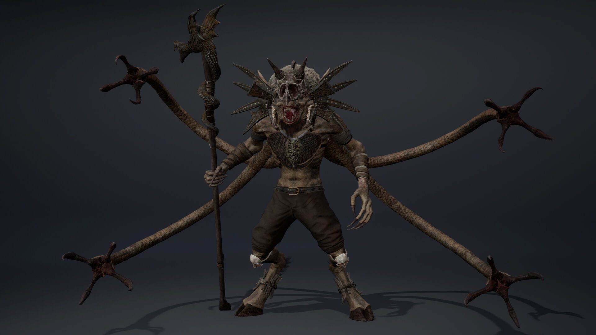 Ember Mage Tentacle Low-poly 3D model_20