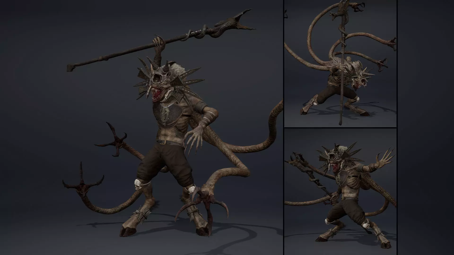 Ember Mage Tentacle Low-poly 3D model_0