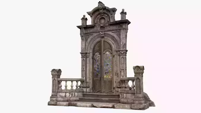 Old Abandoned Door Portal