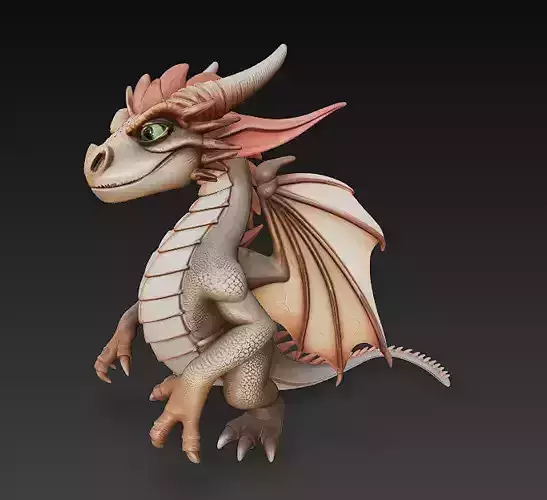 Dragon Realistic 3D Model Basic - Low Poly Realistic