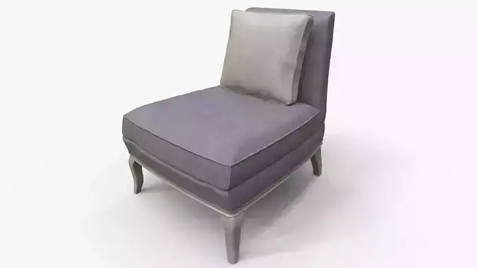 Beige Slipper Chair