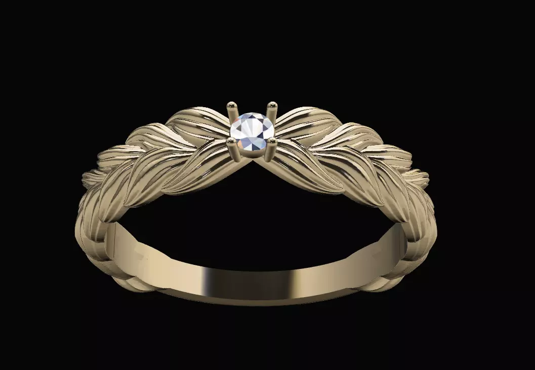 Hair weave ring 3D print model