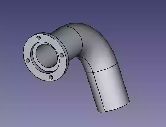 Pipe Flange CAD Model 3D print model