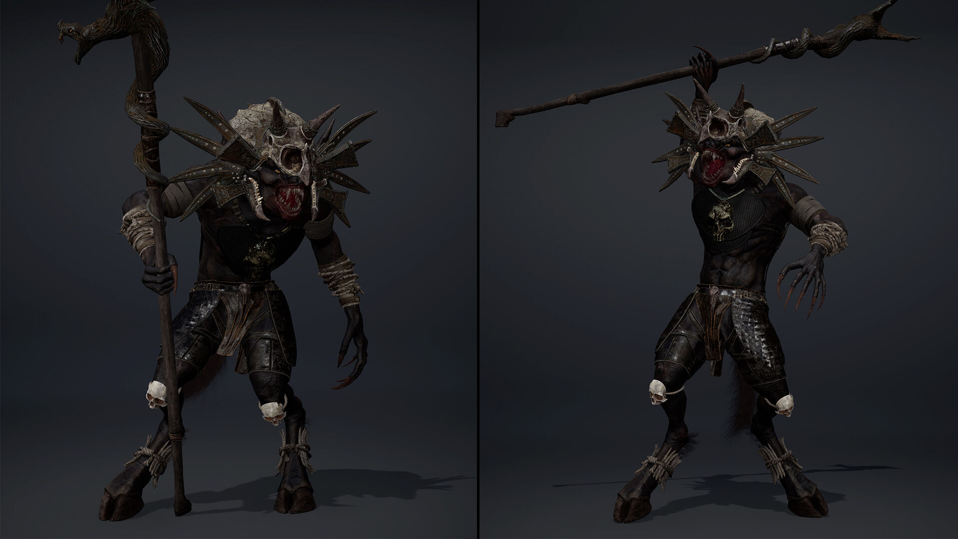 Ember Mage Arm2 Brutal Low-poly 3D model_10