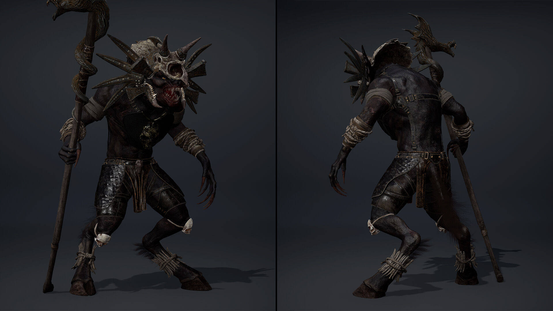 Ember Mage Arm2 Brutal Low-poly 3D model_5