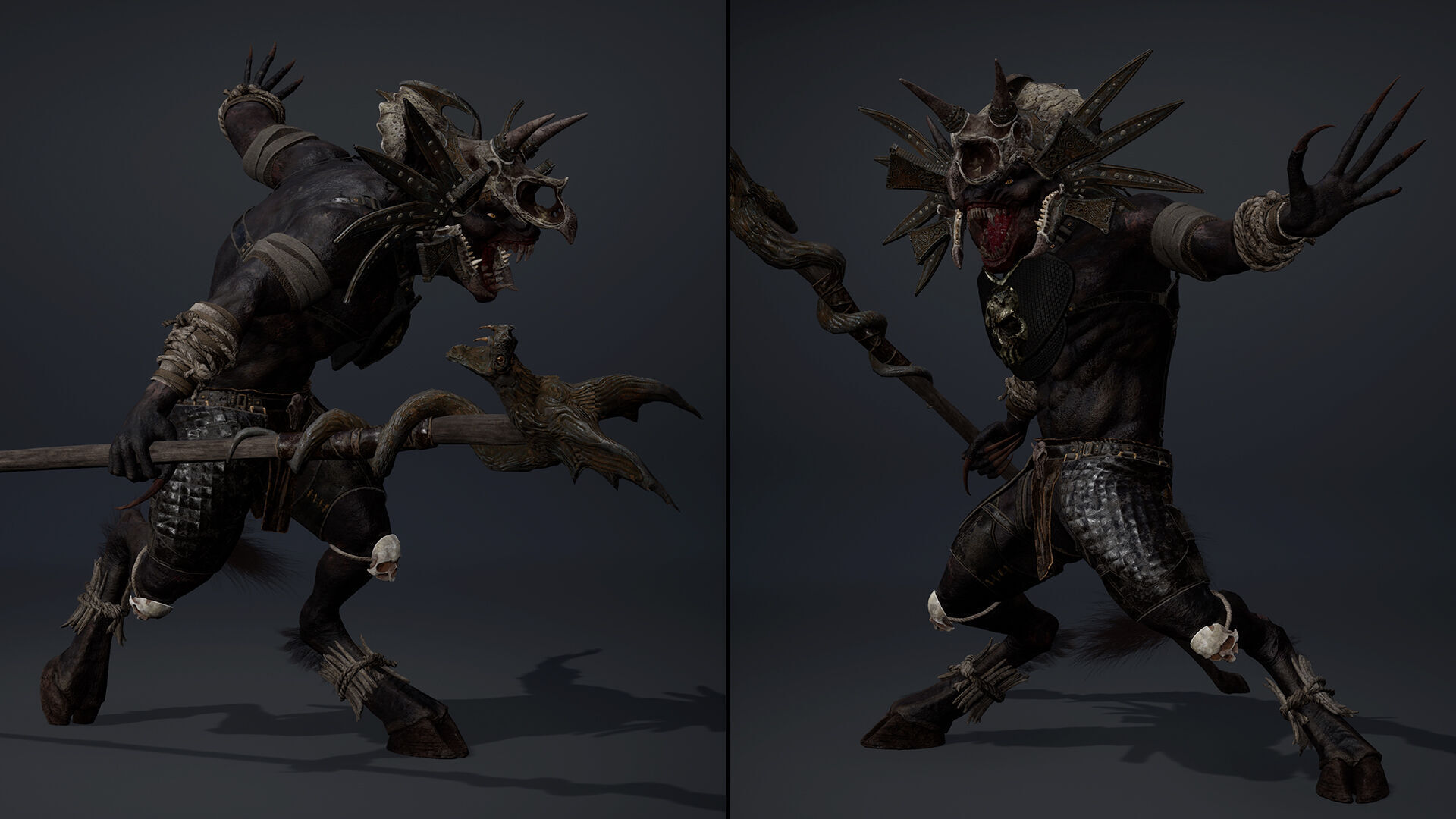 Ember Mage Arm2 Brutal Low-poly 3D model_6