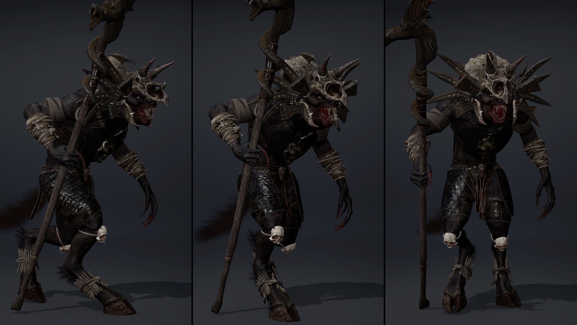 Ember Mage Arm2 Brutal Low-poly 3D model_16