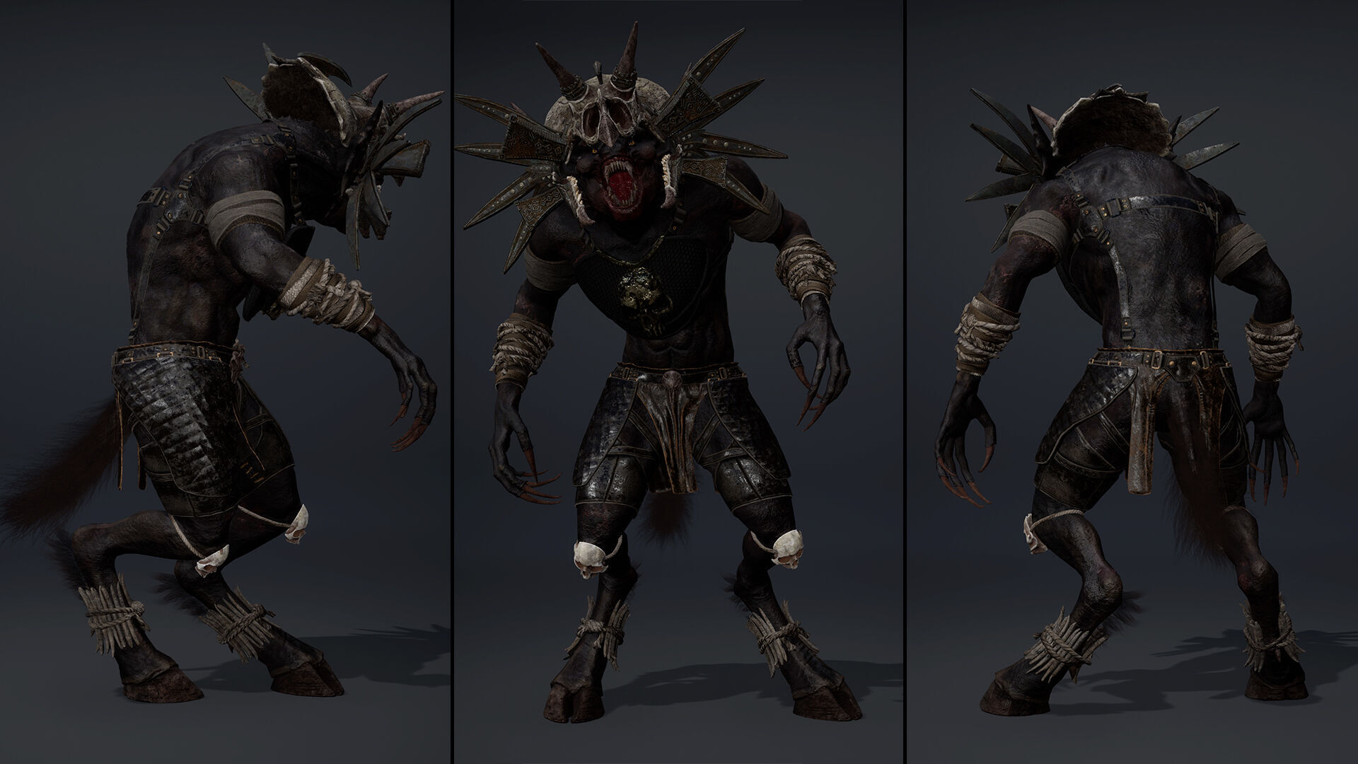 Ember Mage Arm2 Brutal Low-poly 3D model_12