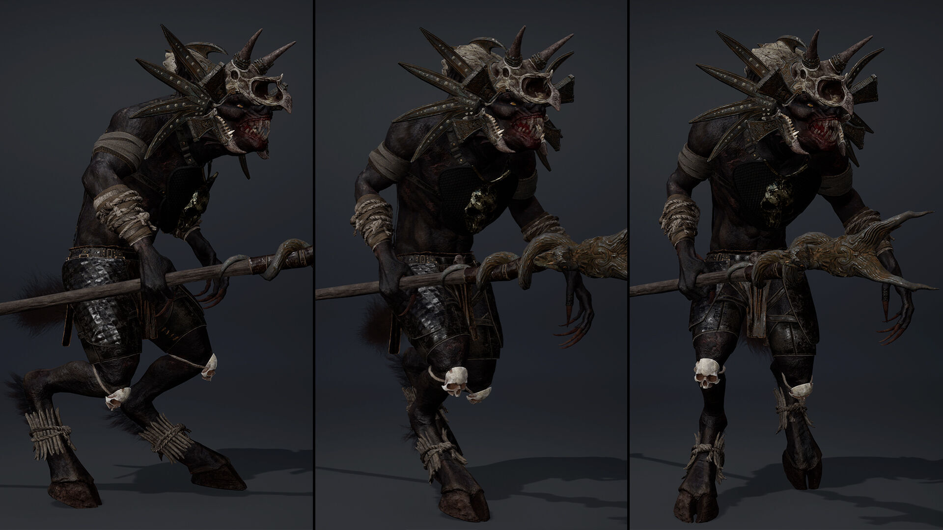 Ember Mage Arm2 Brutal Low-poly 3D model_14