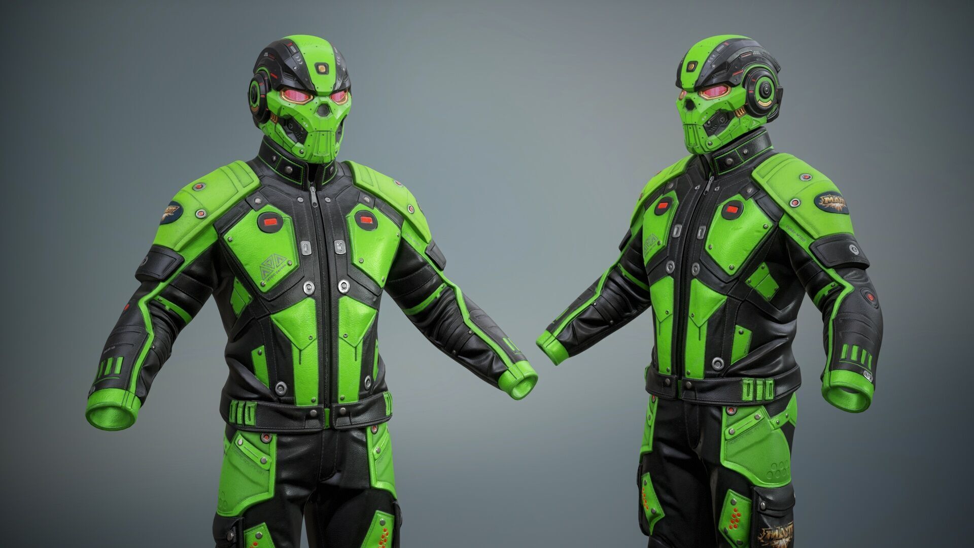 Sci Fi Cyberpunk Pack 01 Low-poly 3D model_30