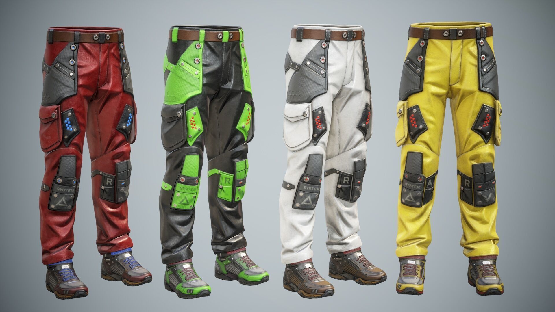 Sci Fi Cyberpunk Pack 01 Low-poly 3D model_15