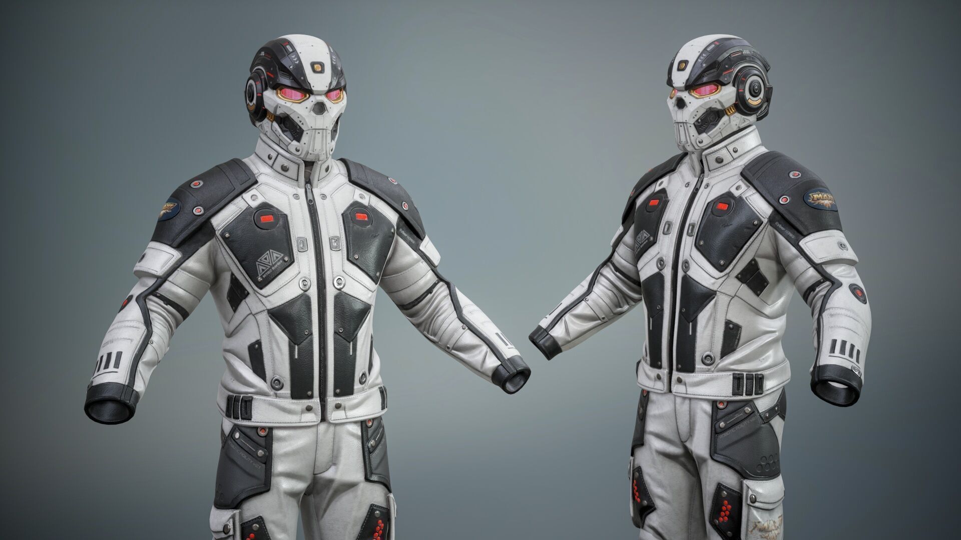 Sci Fi Cyberpunk Pack 01 Low-poly 3D model_24