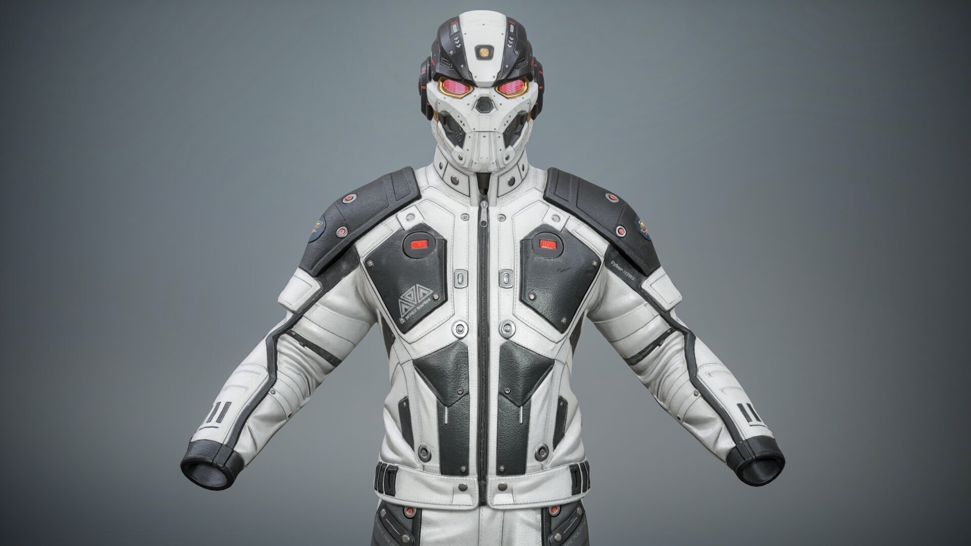 Sci Fi Cyberpunk Pack 01 Low-poly 3D model_11