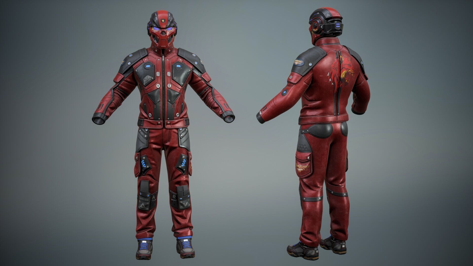 Sci Fi Cyberpunk Pack 01 Low-poly 3D model_22