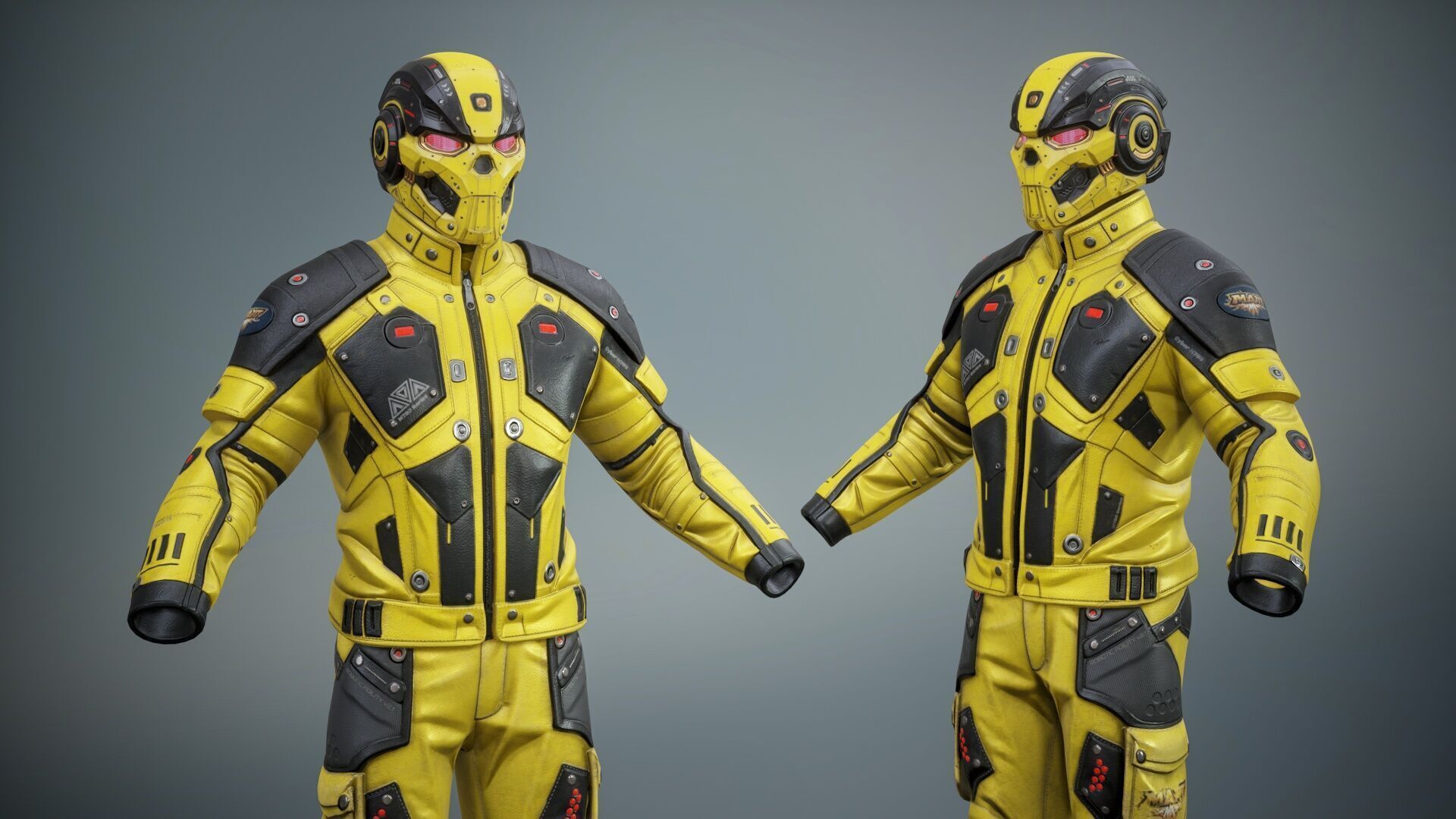 Sci Fi Cyberpunk Pack 01 Low-poly 3D model_29