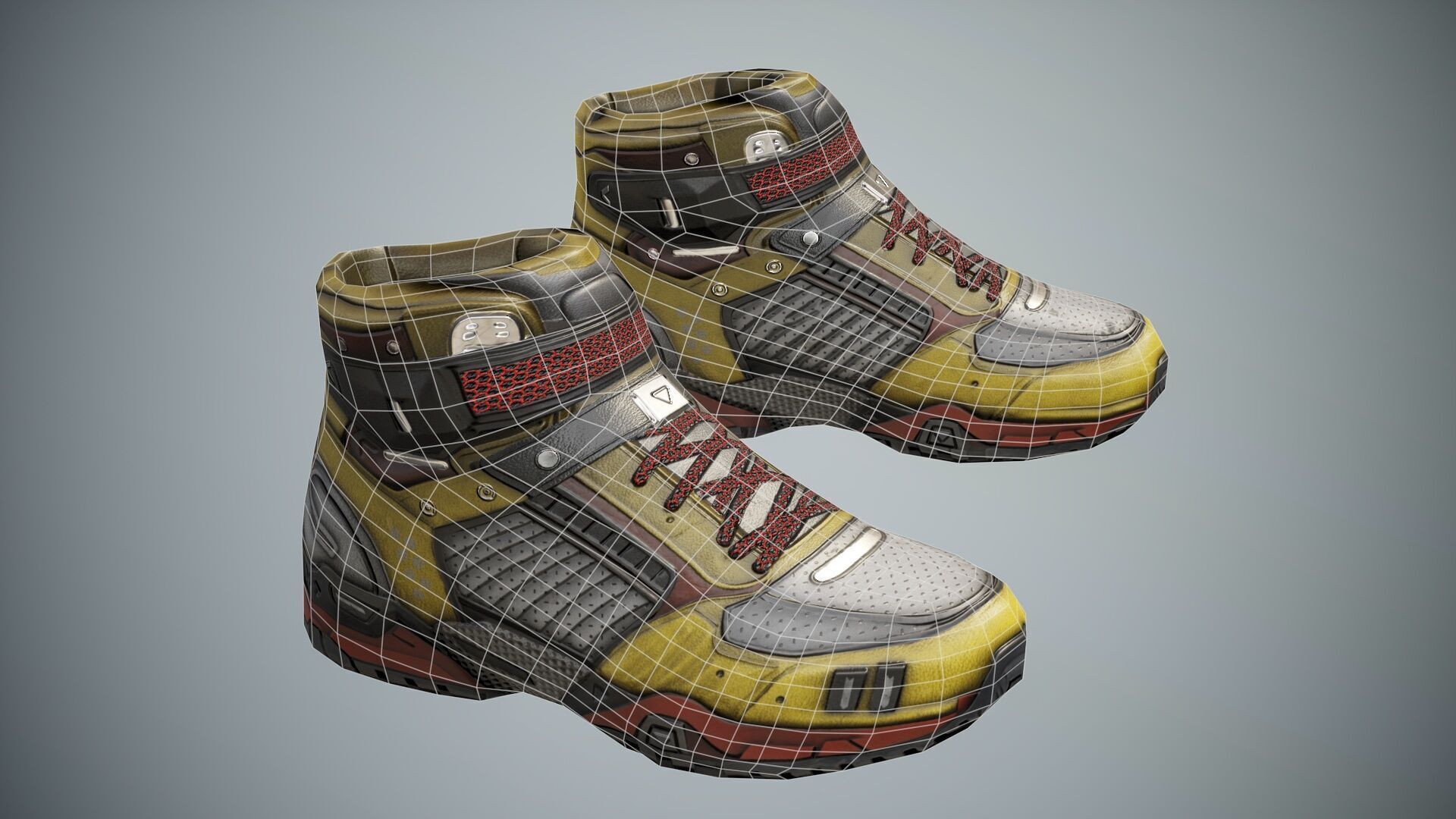 Sci Fi Cyberpunk Pack 01 Low-poly 3D model_37