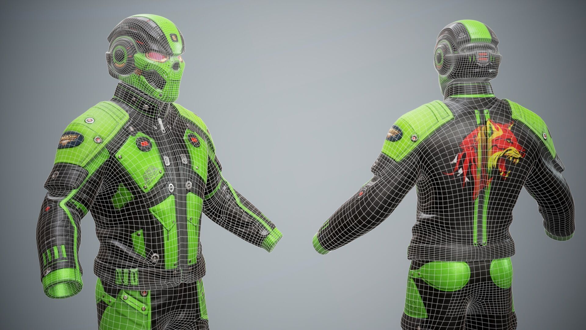 Sci Fi Cyberpunk Pack 01 Low-poly 3D model_35