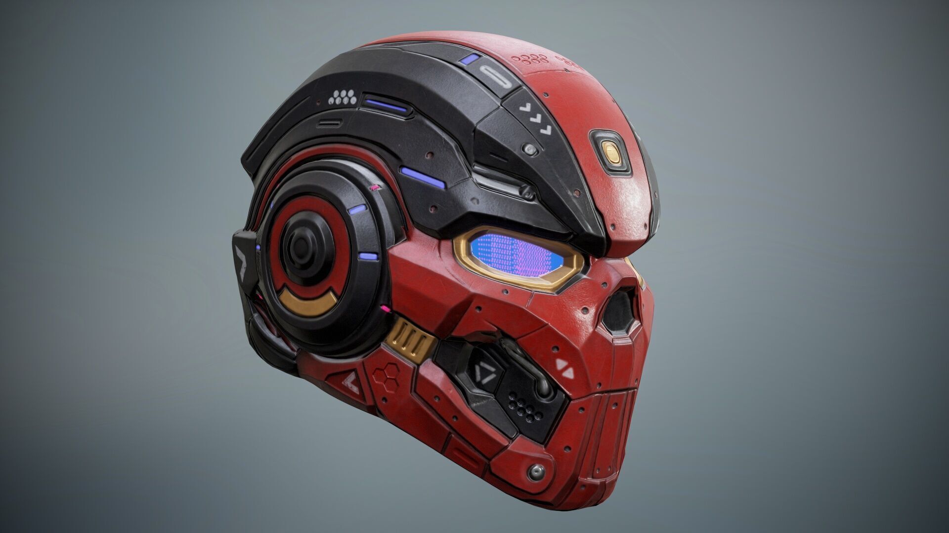 Sci Fi Cyberpunk Pack 01 Low-poly 3D model_23