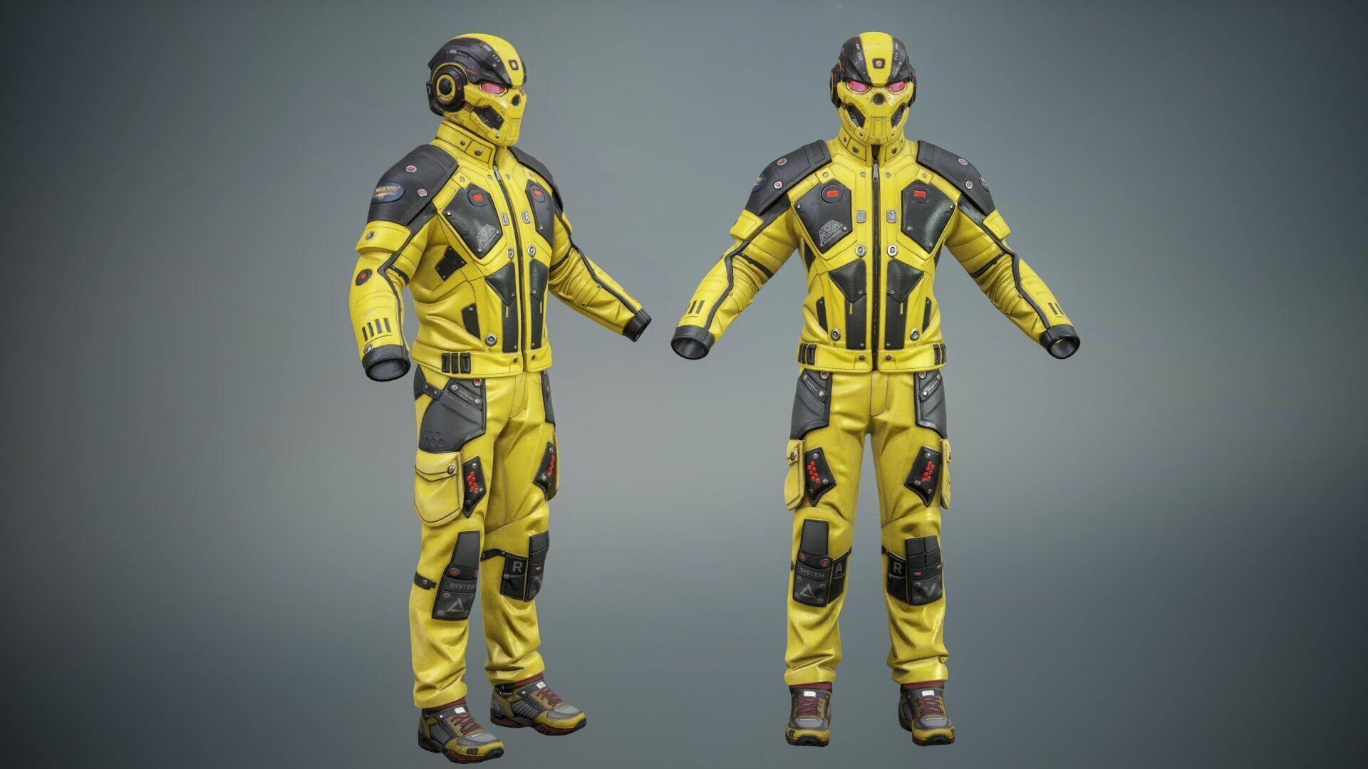 Sci Fi Cyberpunk Pack 01 Low-poly 3D model_16