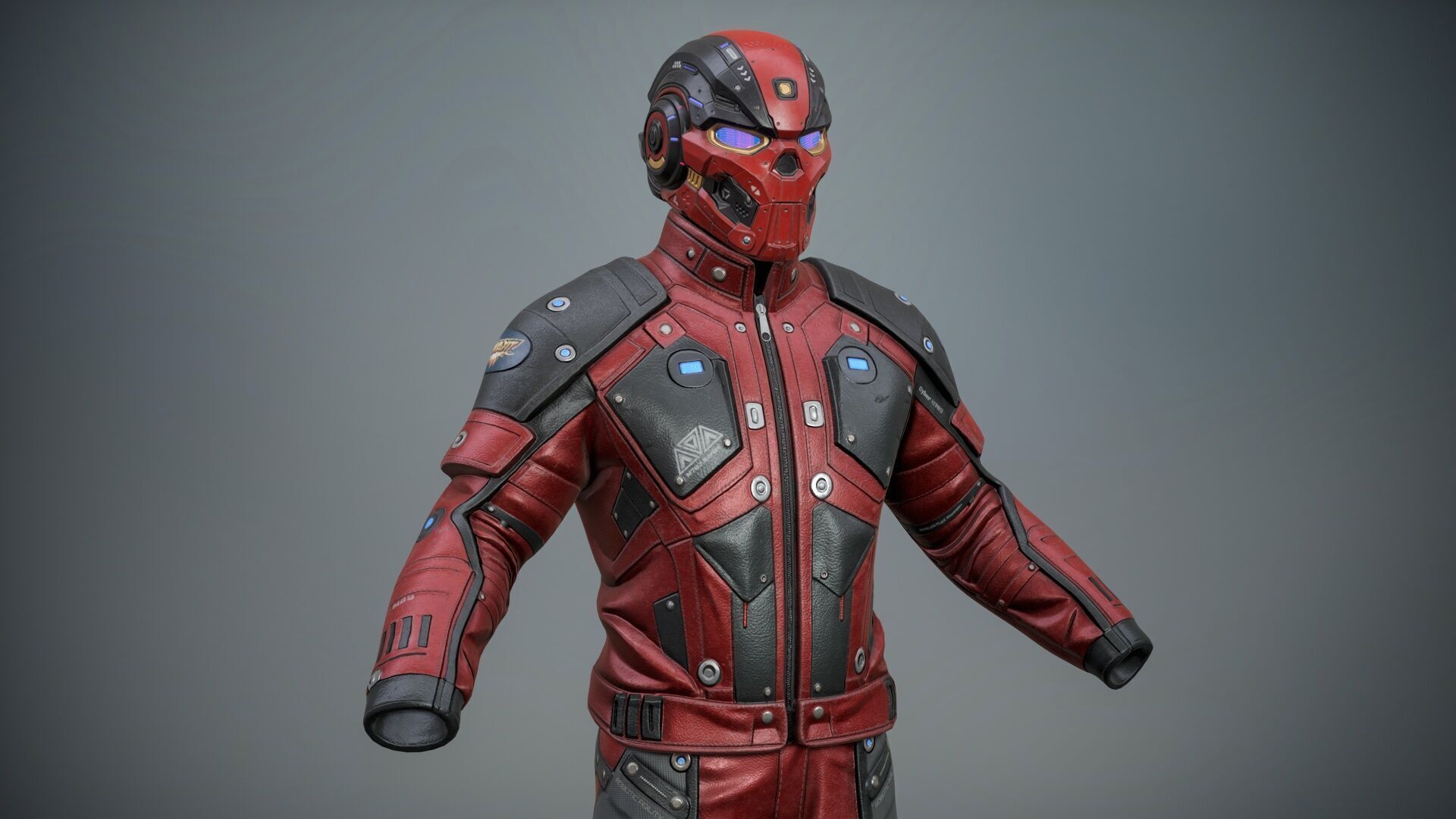 Sci Fi Cyberpunk Pack 01 Low-poly 3D model_9