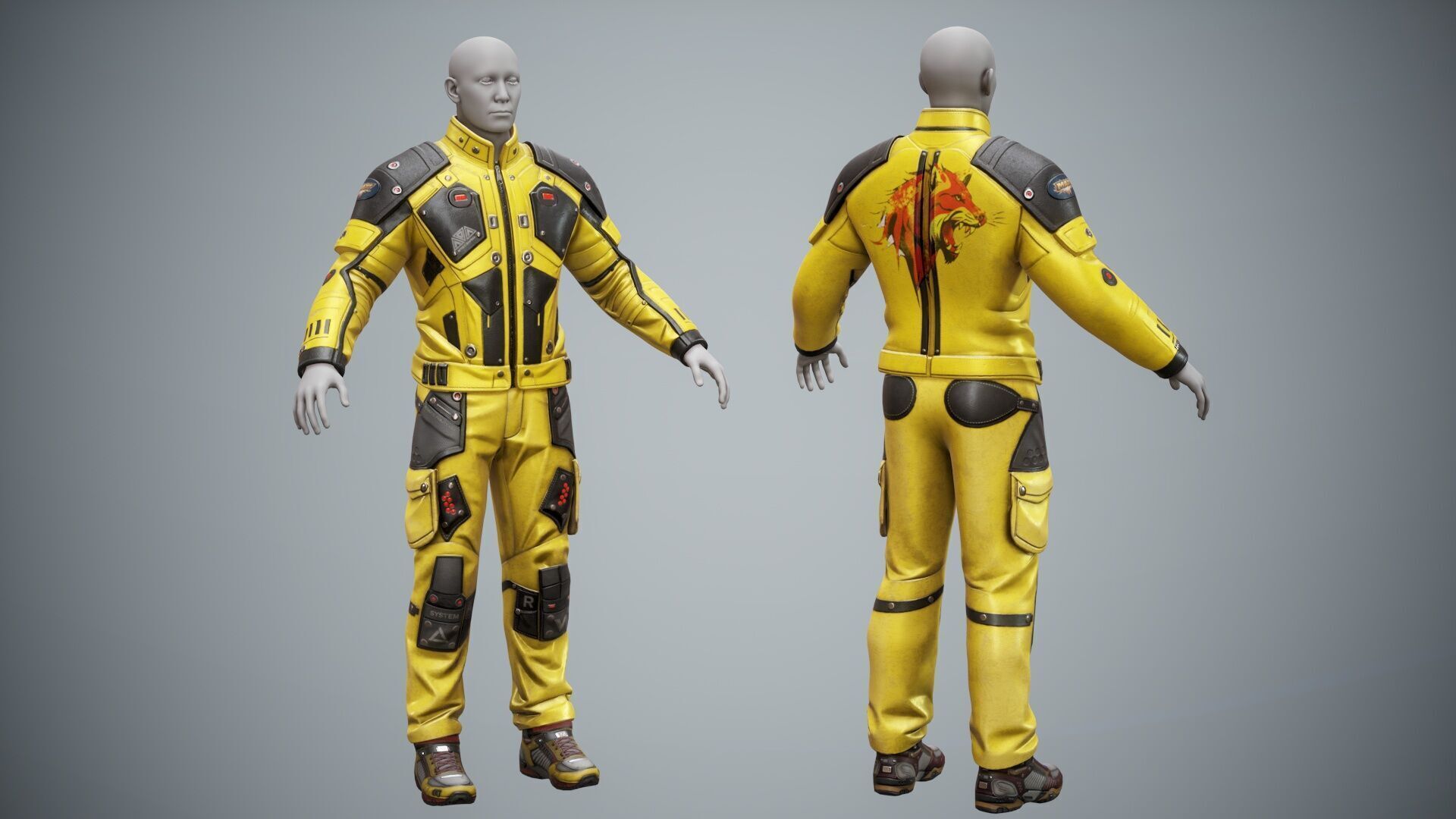 Sci Fi Cyberpunk Pack 01 Low-poly 3D model_33