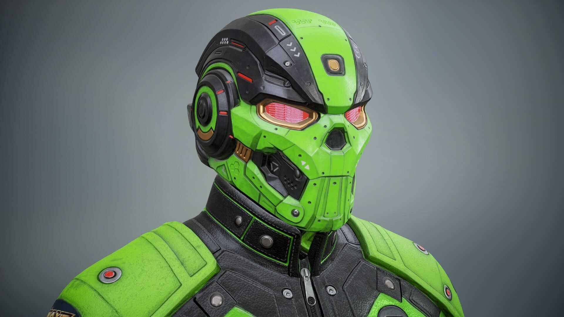 Sci Fi Cyberpunk Pack 01 Low-poly 3D model_31