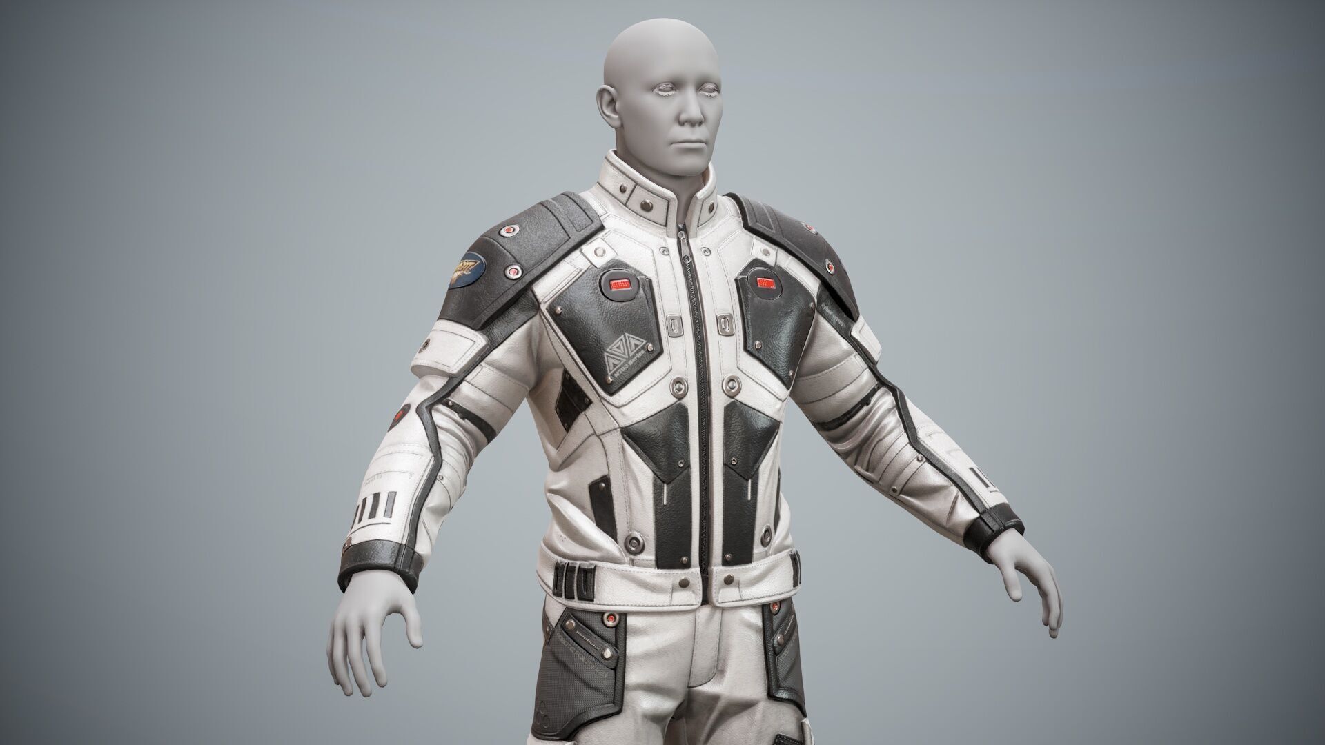 Sci Fi Cyberpunk Pack 01 Low-poly 3D model_10