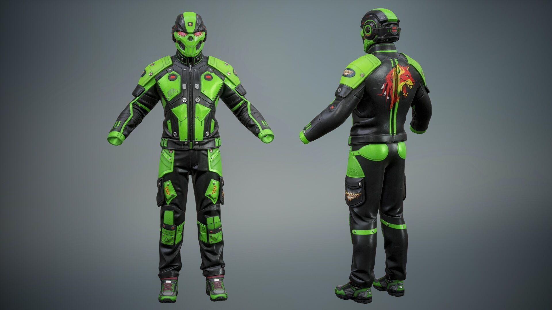 Sci Fi Cyberpunk Pack 01 Low-poly 3D model_21