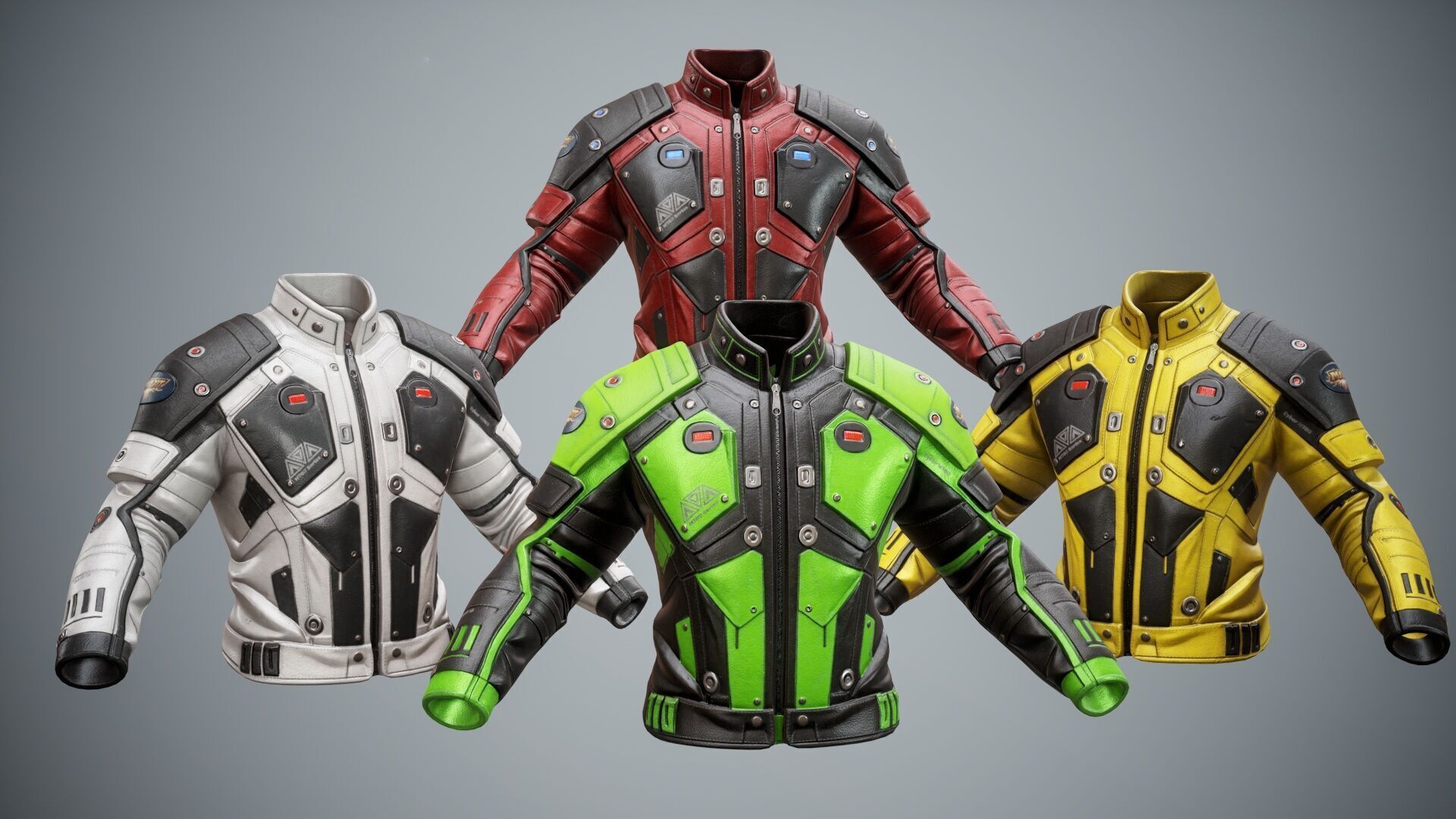 Sci Fi Cyberpunk Pack 01 Low-poly 3D model_12