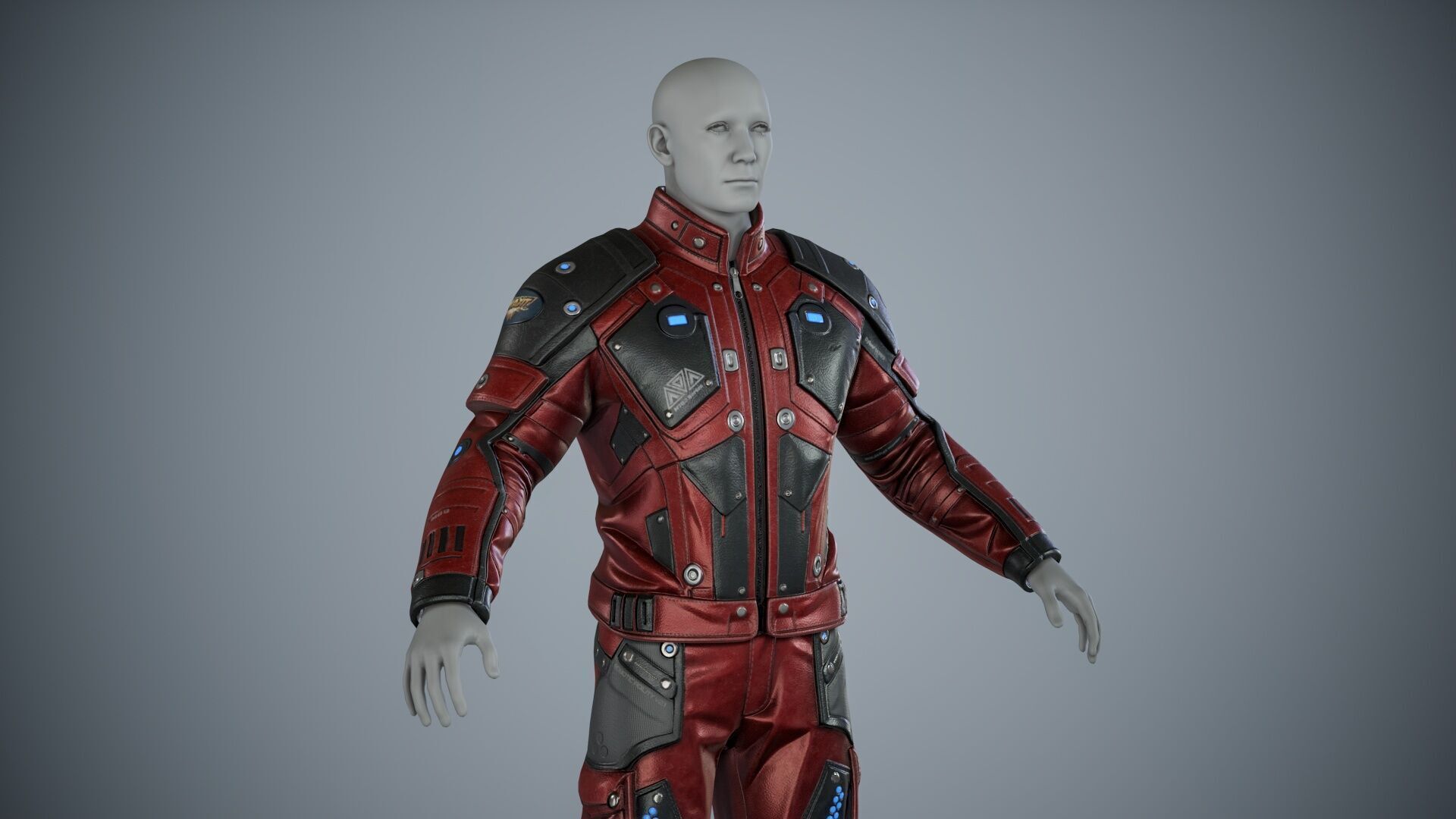 Sci Fi Cyberpunk Pack 01 Low-poly 3D model_18