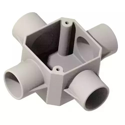 Premium Four Way Junction Box 3D print model