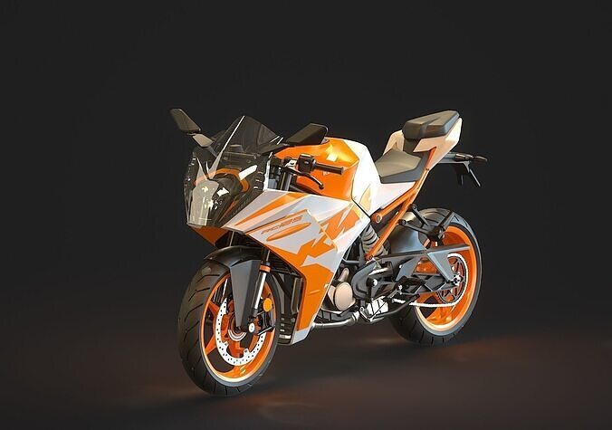 Base model KTM RC 125 2023 3D model