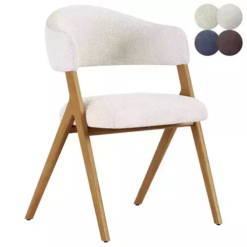 Juniper Upholstered Curved Back Dining Chair